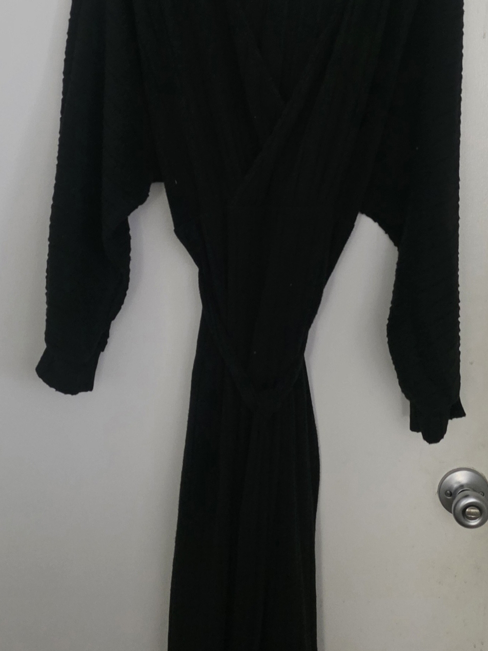 SHEIN Black Long Sleeve Maxi Dress